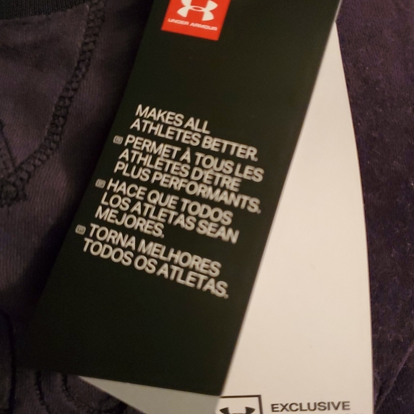 > UNDER ARMOUR Be Seen Velour Boyfriend Pullover XL - Picture 2 of 3
